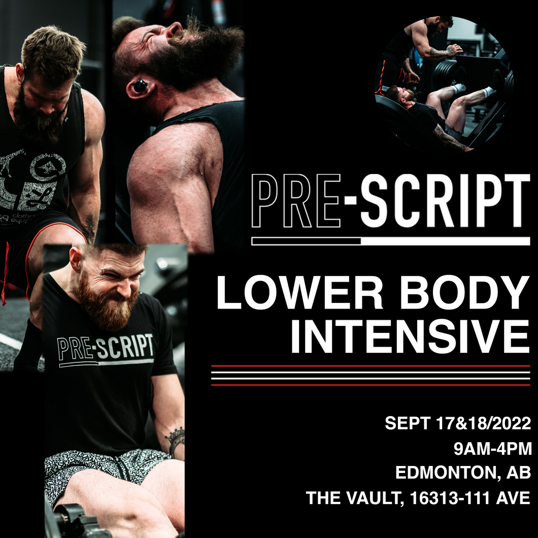 Pre-Script™ Lower Body Intensive - 17 & 18 Sept 2022 - Edmonton, AB